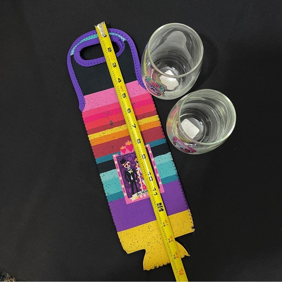 Day of the Dead Stemless Wine Glasses and Tote - Picture 10 of 13